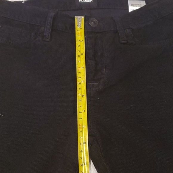 Black corduroy Hudson midrise Nico skinny pants - Picture 8 of 10